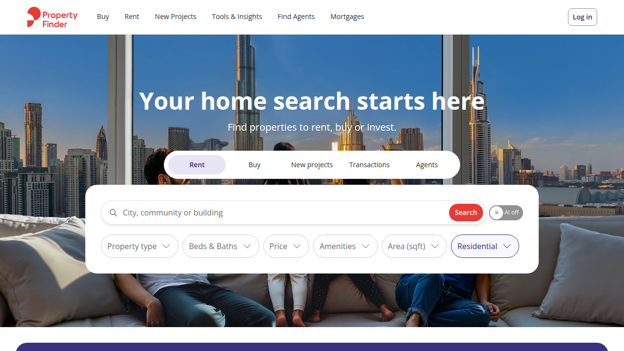 A leading online real estate portal in the UAE, offering listings and market insights for buyers and sellers.