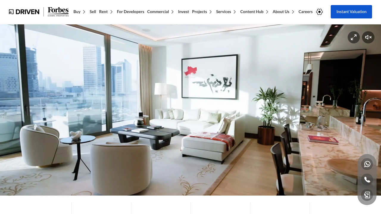 The Driven Properties website, a notable real estate agency in Dubai, offering guidance and listings.