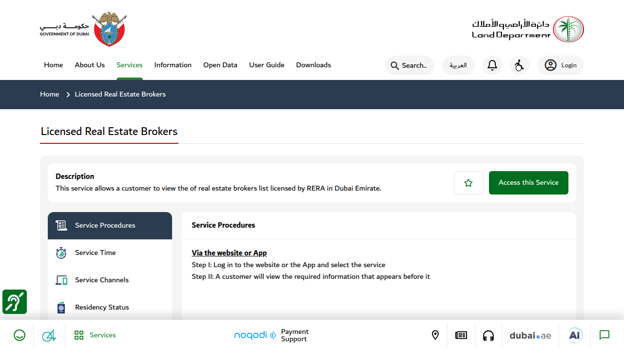 Access the official Dubai Land Department website to verify licensed real estate brokers and ensure trustworthiness.